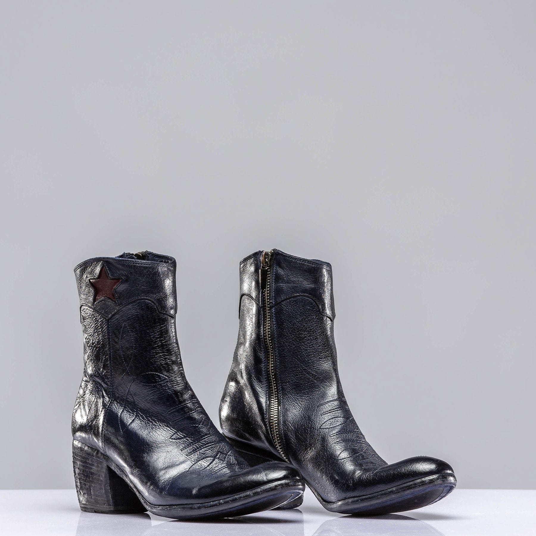 Stella Navy Boot W/ Red Star - AXEL'S