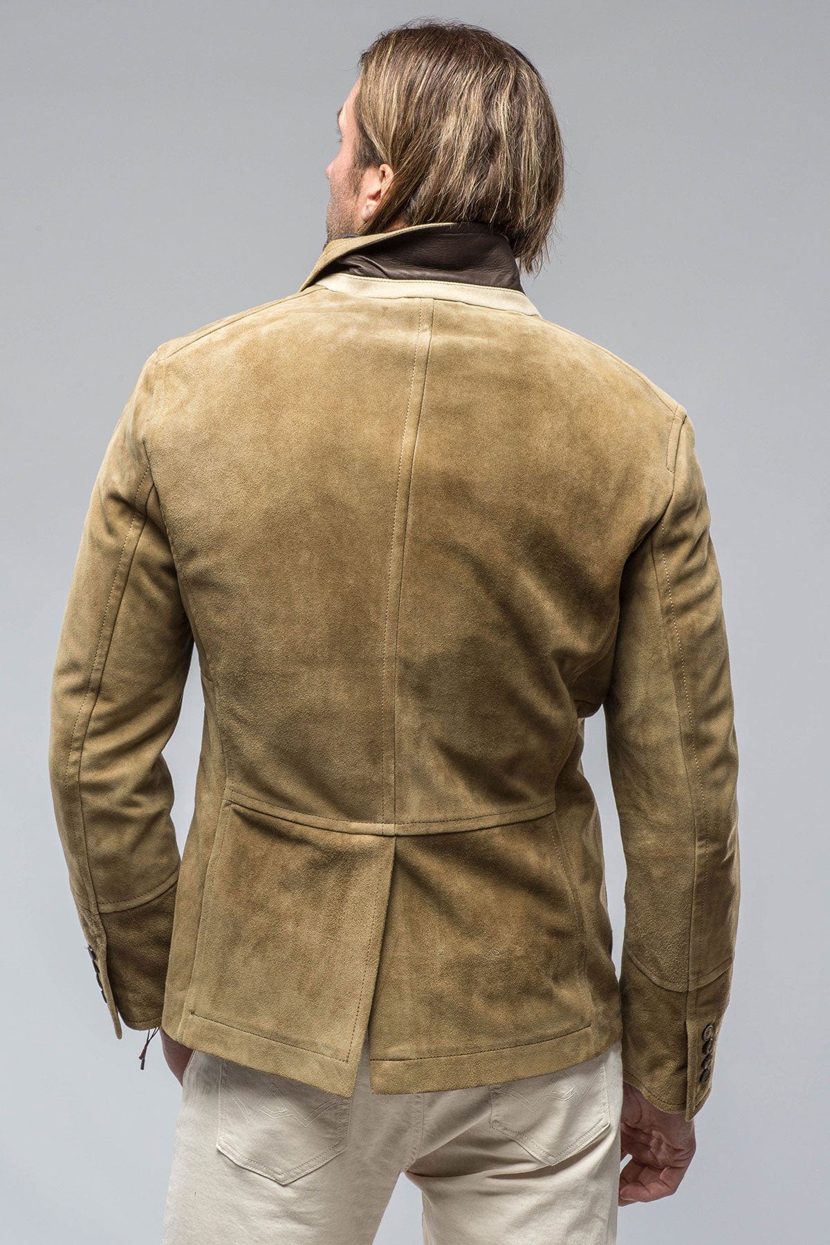 Ronny Suede Blazer in Farn - AXEL'S