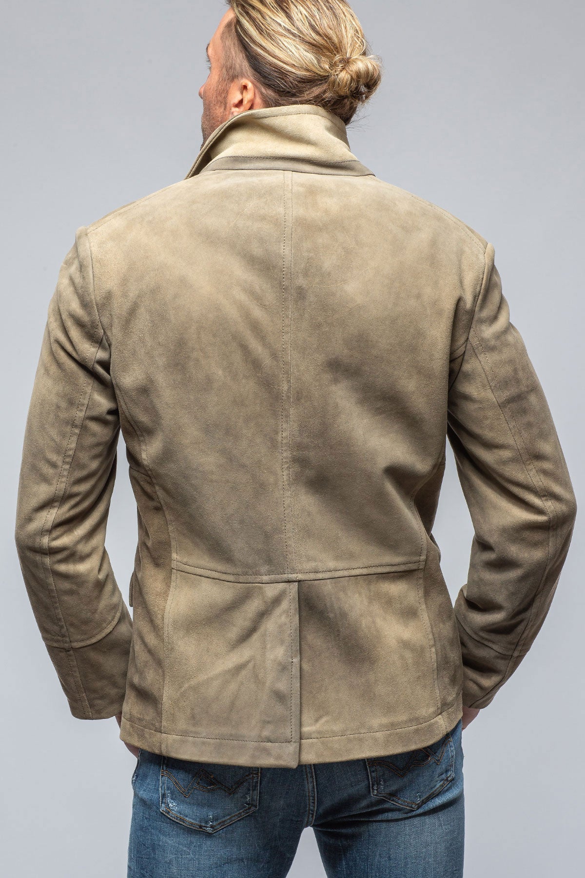 Meindl | Ryan Suede Jacket in Old Grey | Mens - Outerwear - Leather