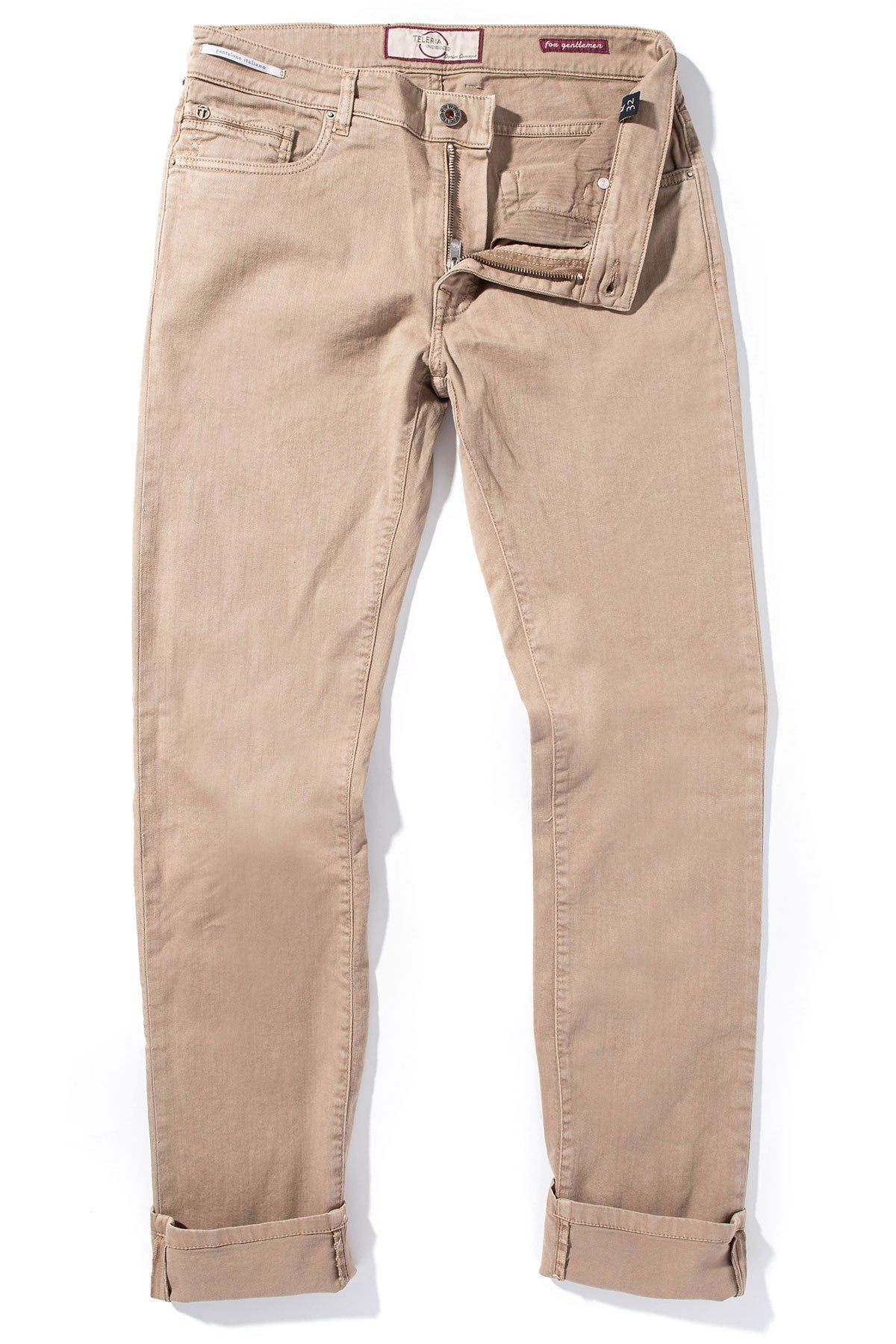 Ouray 5 Pocket Denim in Beige | Mens - Pants - 5 Pocket | Teleria Zed