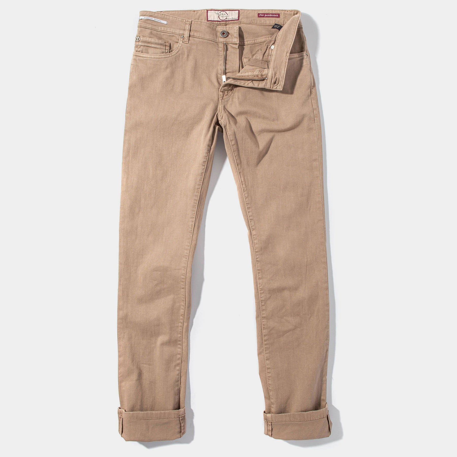 Ouray 5 Pocket Denim In Beige | Mens - Pants - 5 Pocket | Teleria Zed