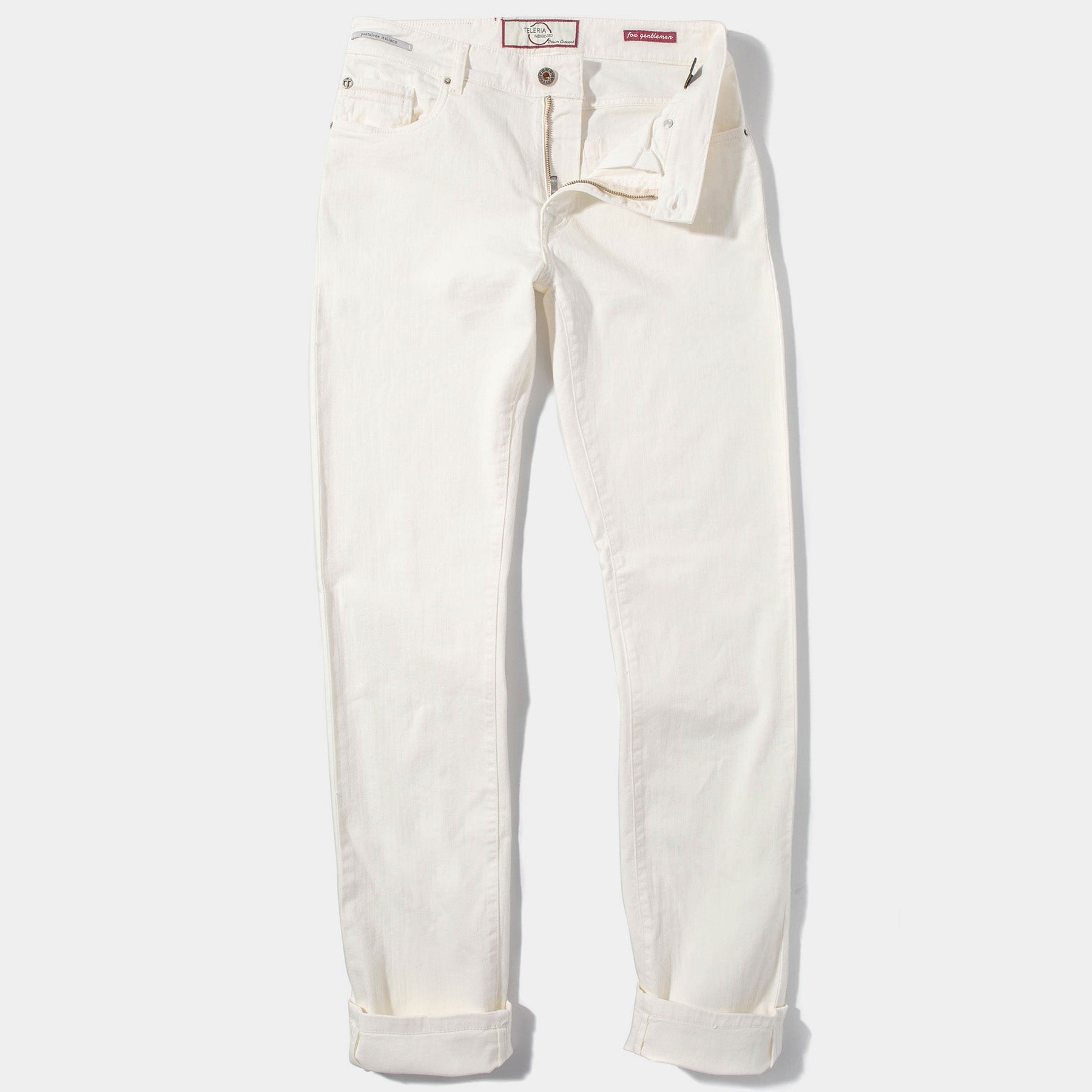 Ouray 5 Pocket Denim in Natural | Mens - Pants - 5 Pocket | Teleria Zed
