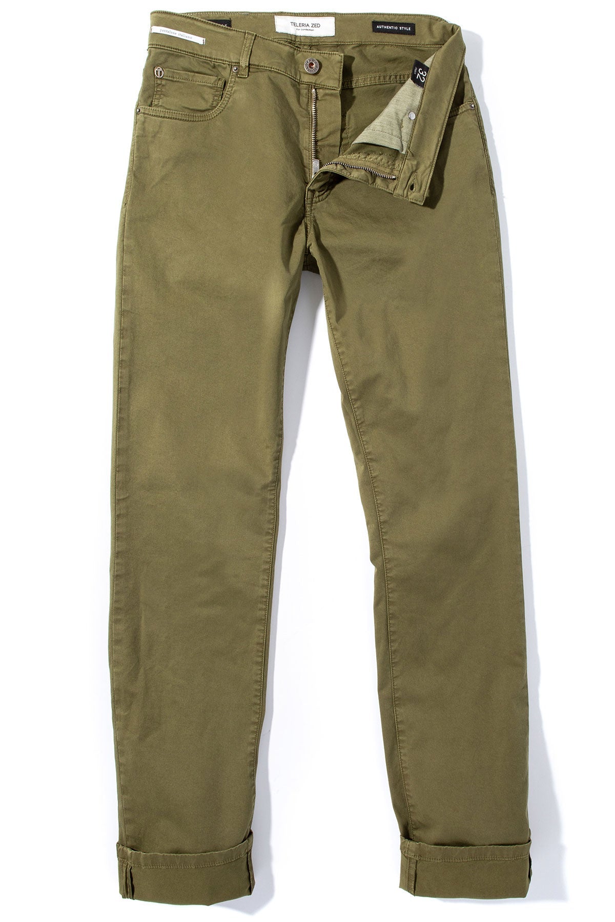 Summit 5-Pocket Cotton Twill In Avocado | Mens - Pants - 5 Pocket | Teleria Zed