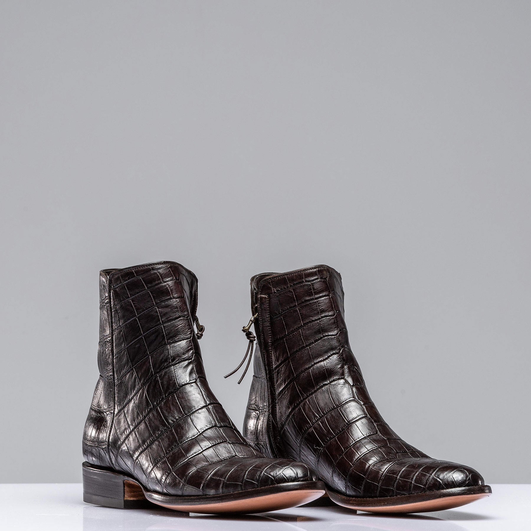 Stallion Boots | Chocolate Crocodile Chelsea Boots | Mens - Cowboy Boots