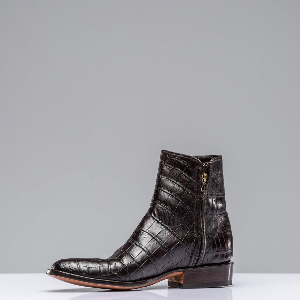 Stallion Boots | Chocolate Crocodile Chelsea Boots | Mens - Cowboy Boots