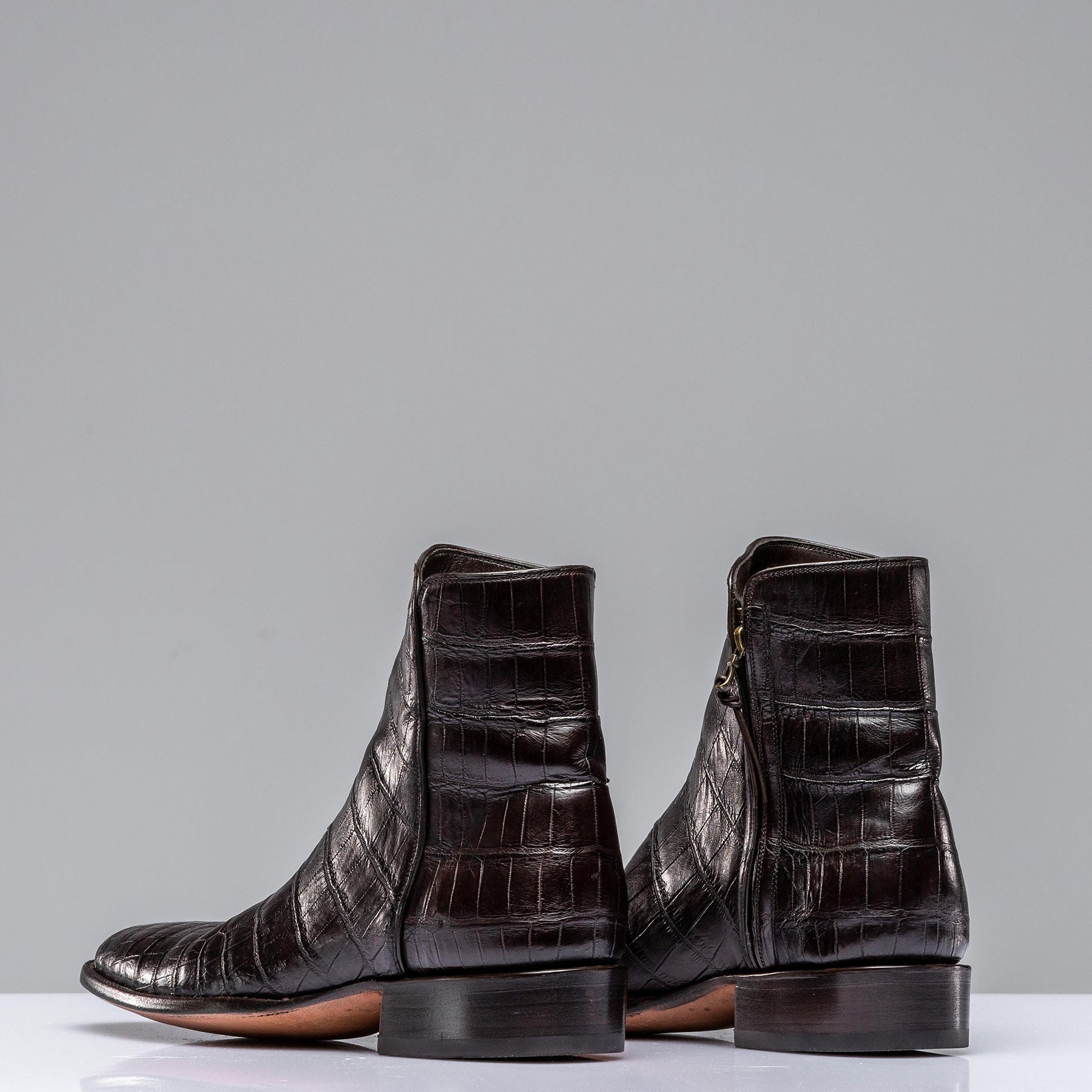 Stallion Boots | Chocolate Crocodile Chelsea Boots | Mens - Cowboy Boots