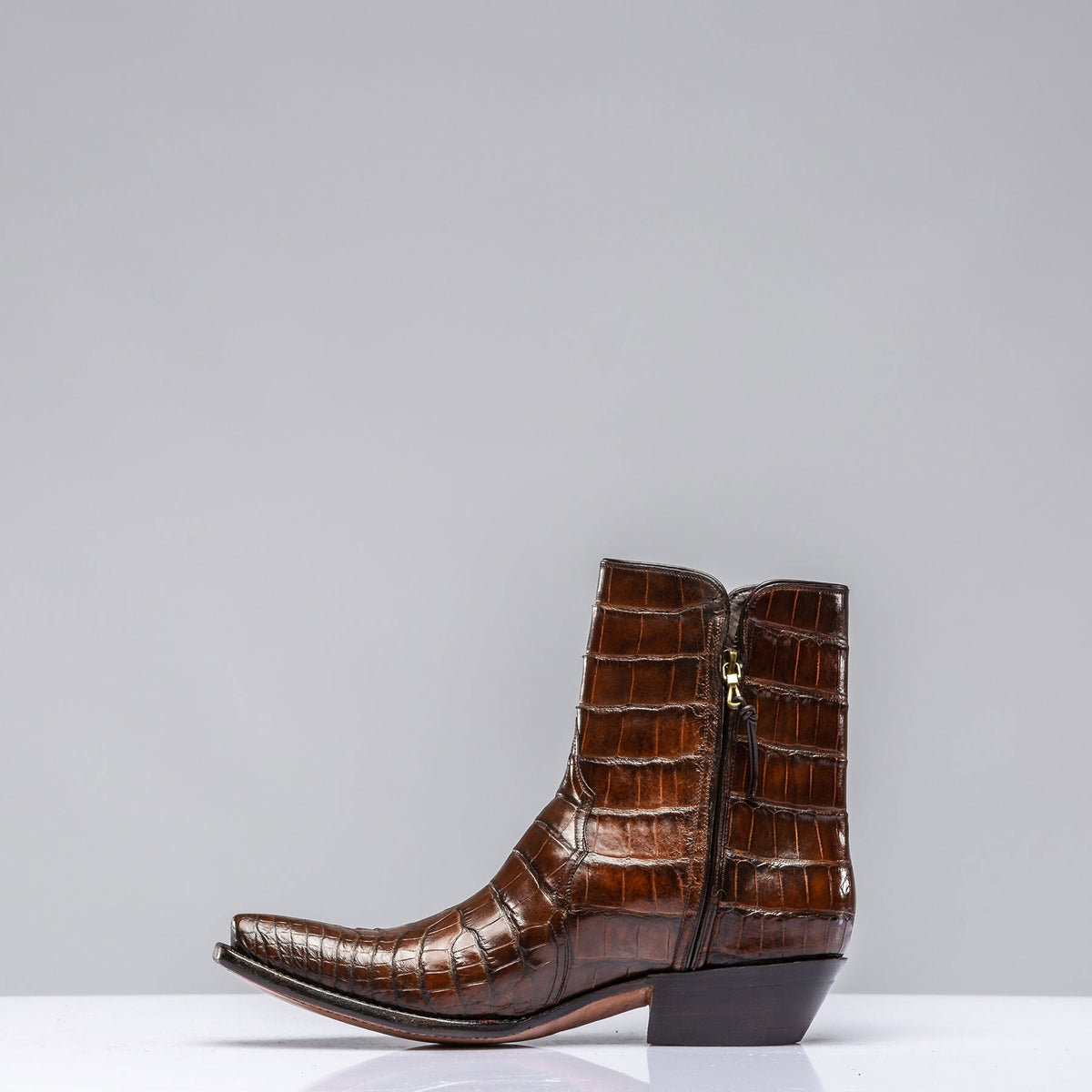 Stallion Boots | Cognac Crocodile Zorro Gallegos | Mens - Cowboy Boots