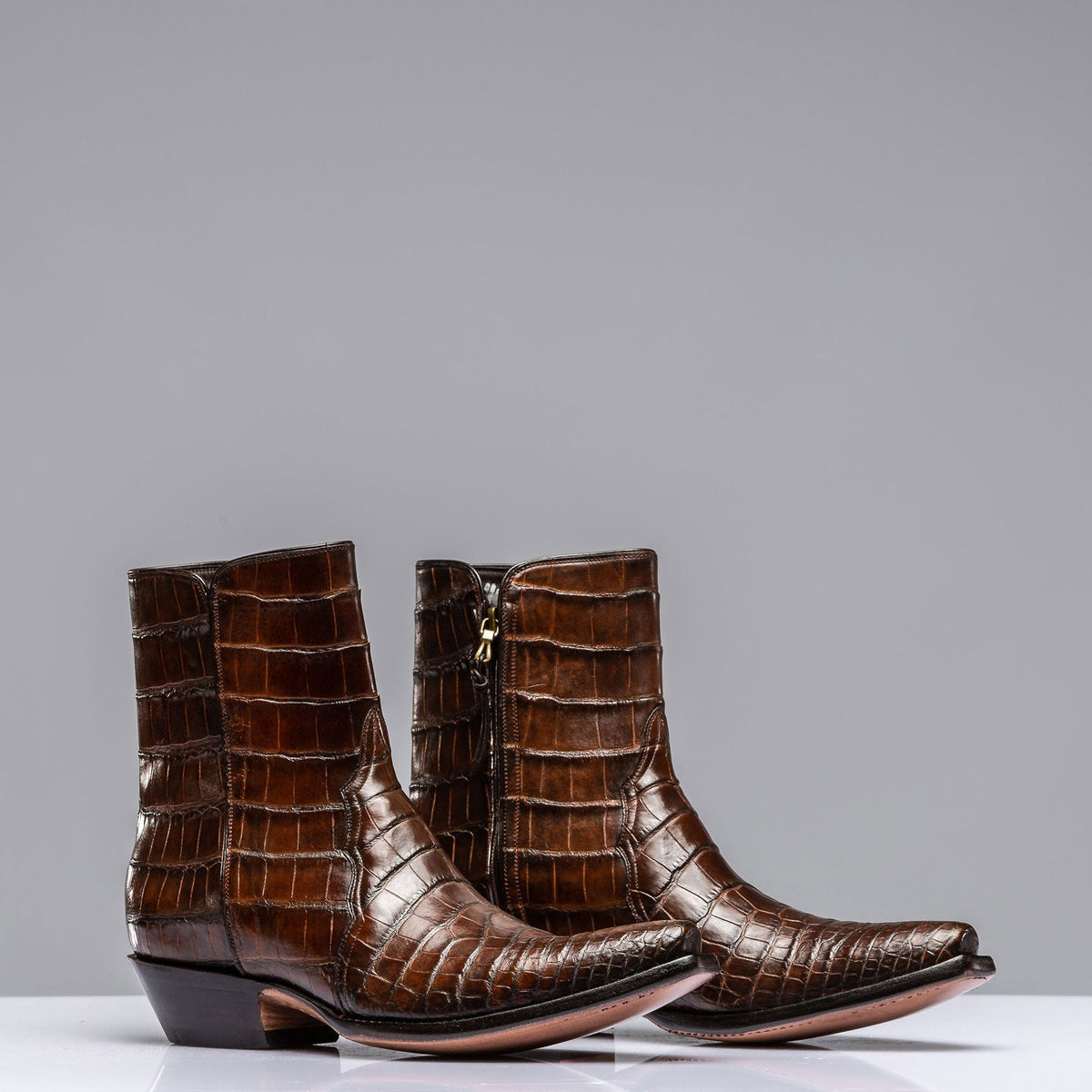 Stallion Boots | Cognac Crocodile Zorro Gallegos | Mens - Cowboy Boots