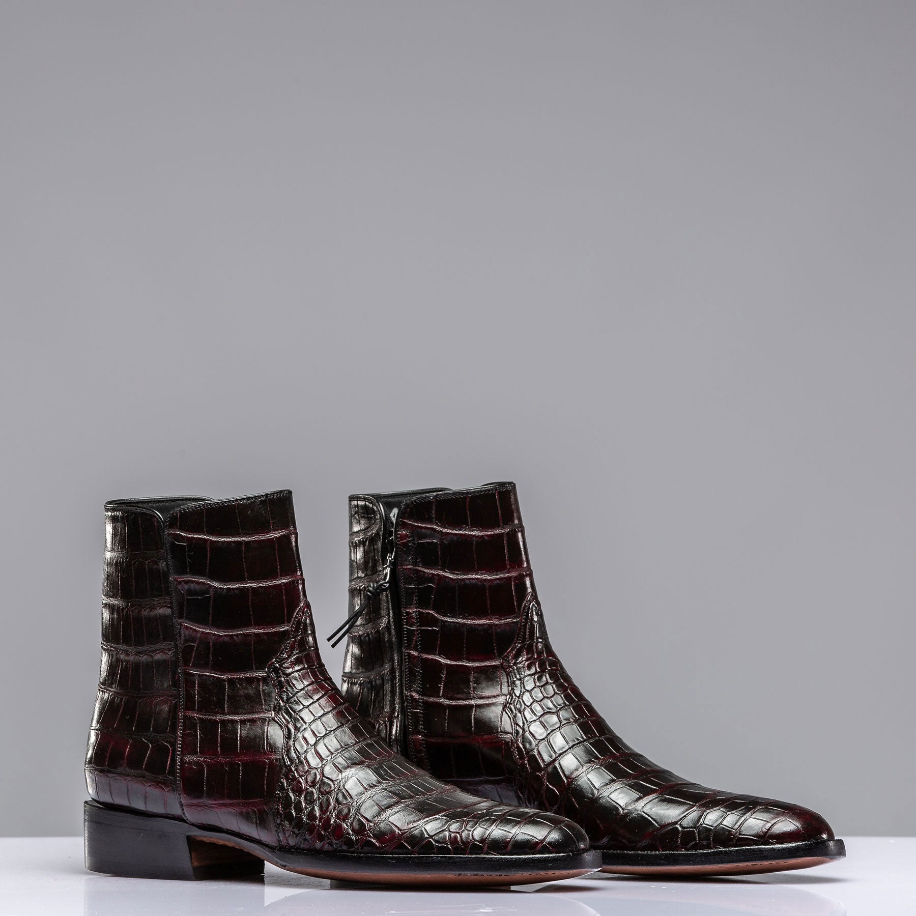 Stallion Boots Griffen Black Cherry Zorro Gallegos Mens - Cowboy Boots