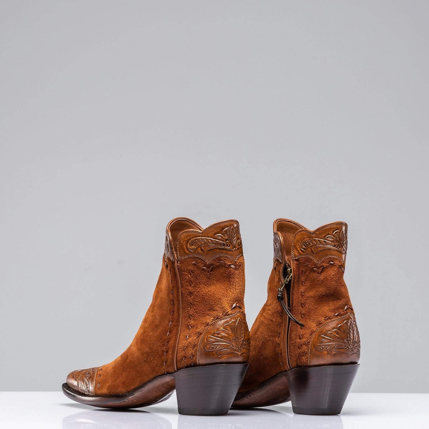 Hand Tooled Calfskin on Suede Zorro - AXEL'S