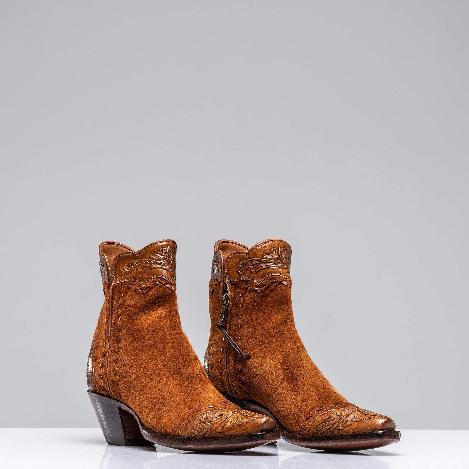 Hand Tooled Calfskin on Suede Zorro - AXEL'S