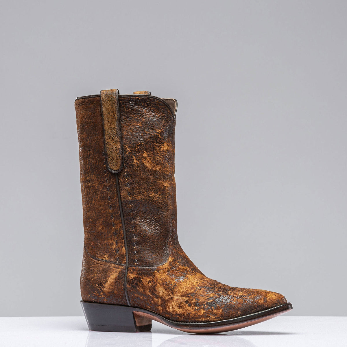 Stallion Boots | Ouray Camel Break Suede In Dark Camel | Mens - Cowboy Boots