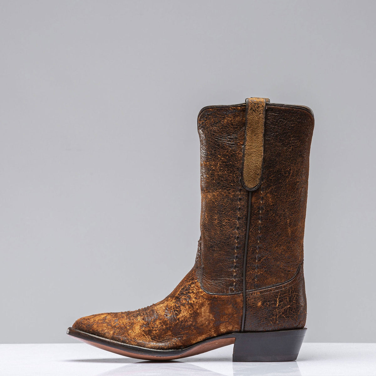 Stallion Boots | Ouray Camel Break Suede In Dark Camel | Mens - Cowboy Boots