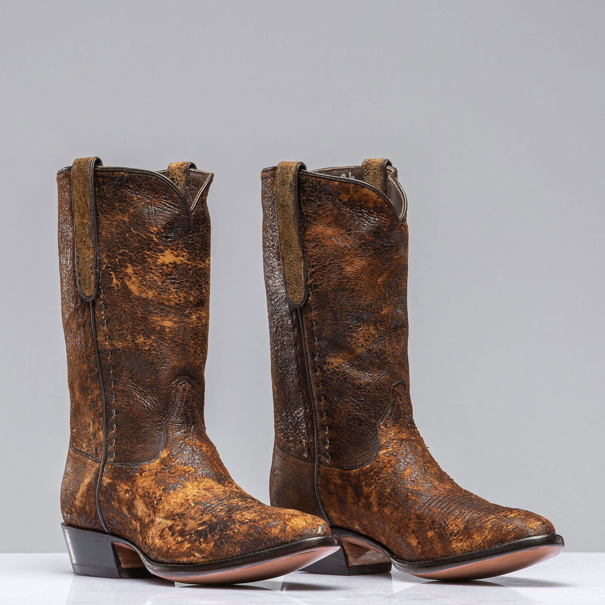 Stallion Boots | Ouray Camel Break Suede In Dark Camel | Mens - Cowboy Boots