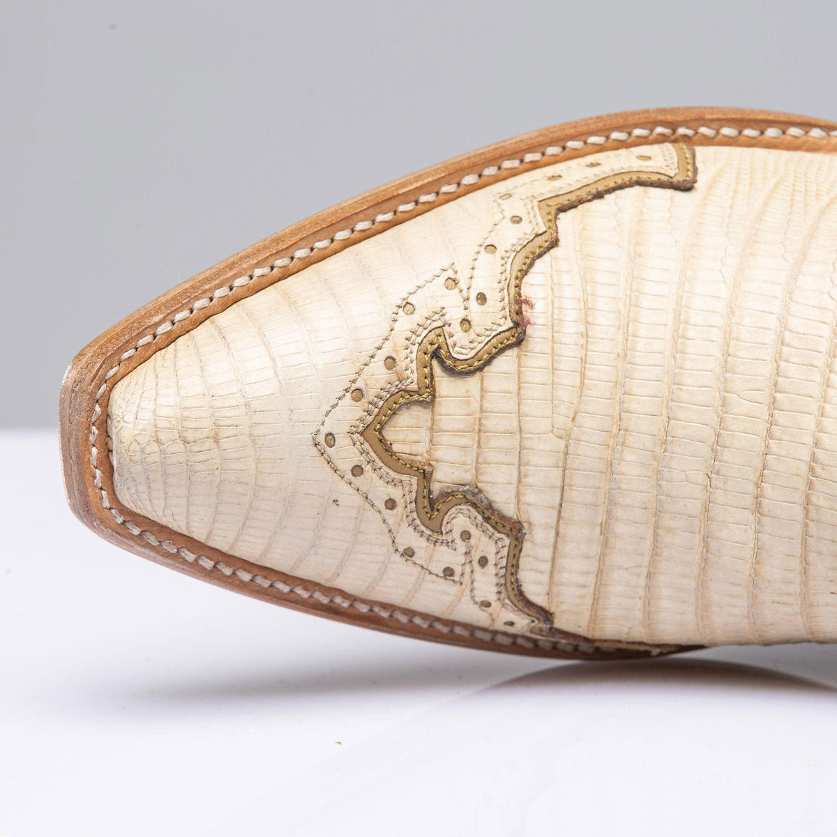 Palomino Tall Boot In Lizard and Suede - AXEL'S