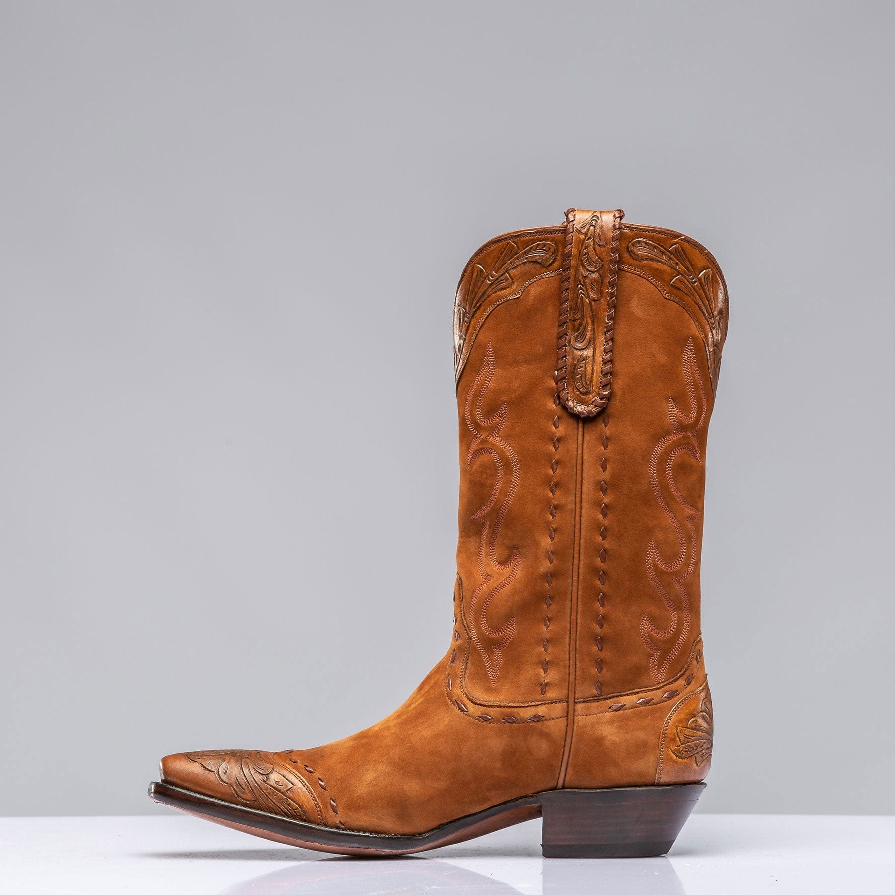 Suede Boot with Tooling III - AXEL'S