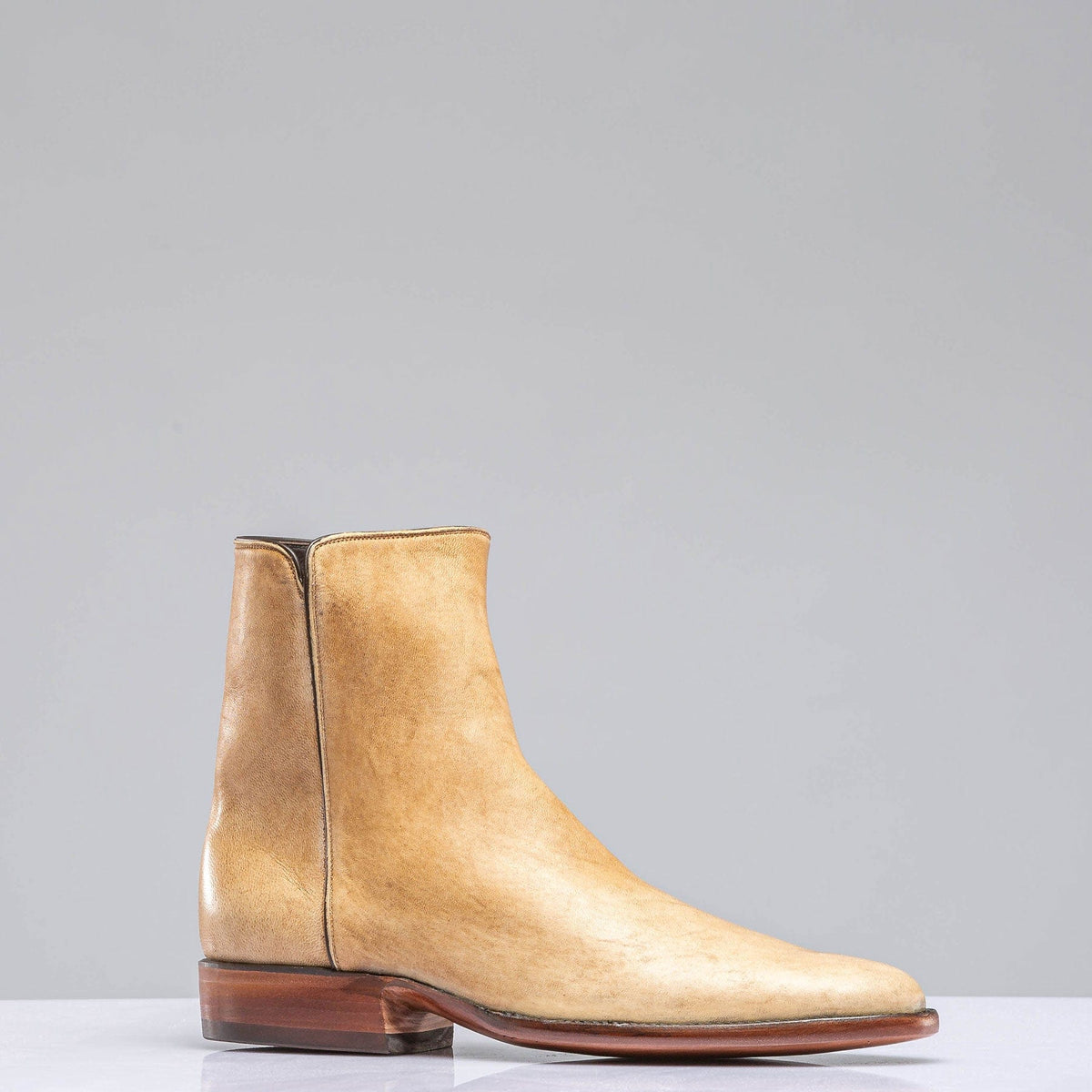 Rockwell Vintage Tan Saddle Round Toe Zorro - AXEL'S