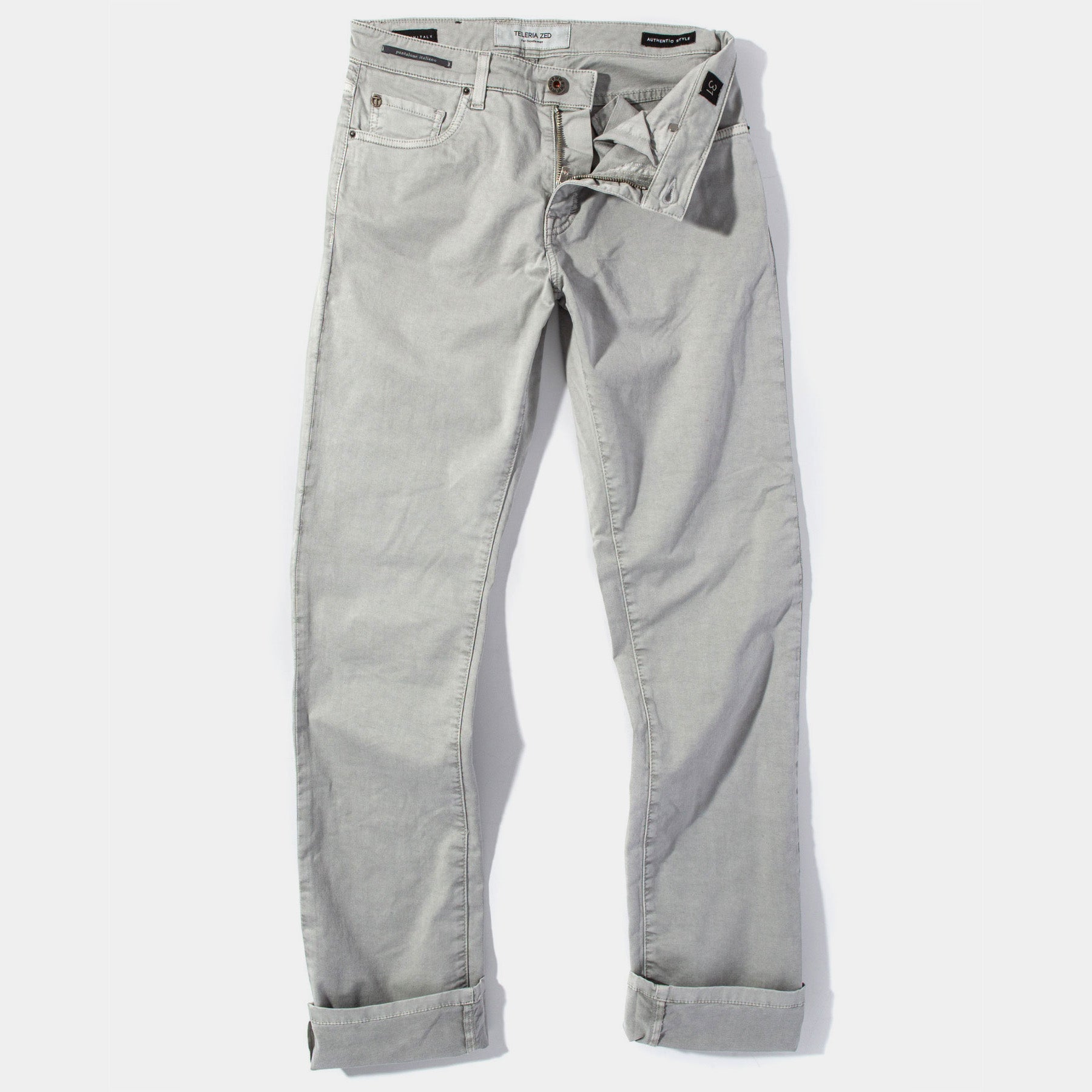 Summit 5-Pocket Cotton Twill In Cenere | Mens - Pants - 5 Pocket | Teleria Zed