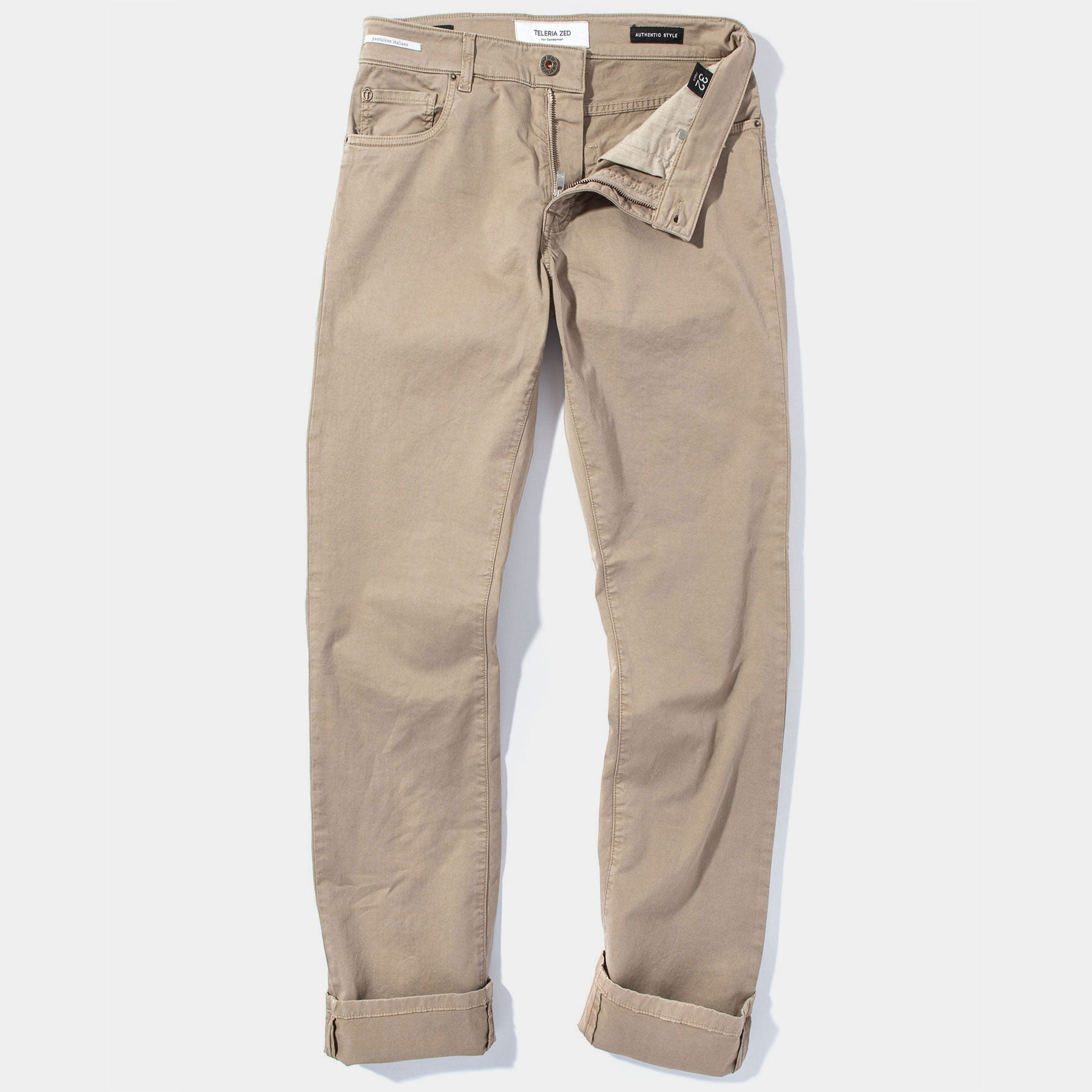 Summit 5-Pocket Cotton Twill In Tortora | Mens - Pants - 5 Pocket | Teleria Zed