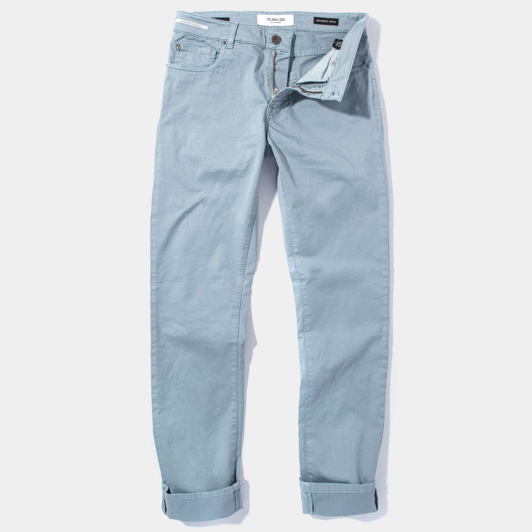 Summit 5-Pocket Cotton Twill In Turchese | Mens - Pants - 5 Pocket | Teleria Zed