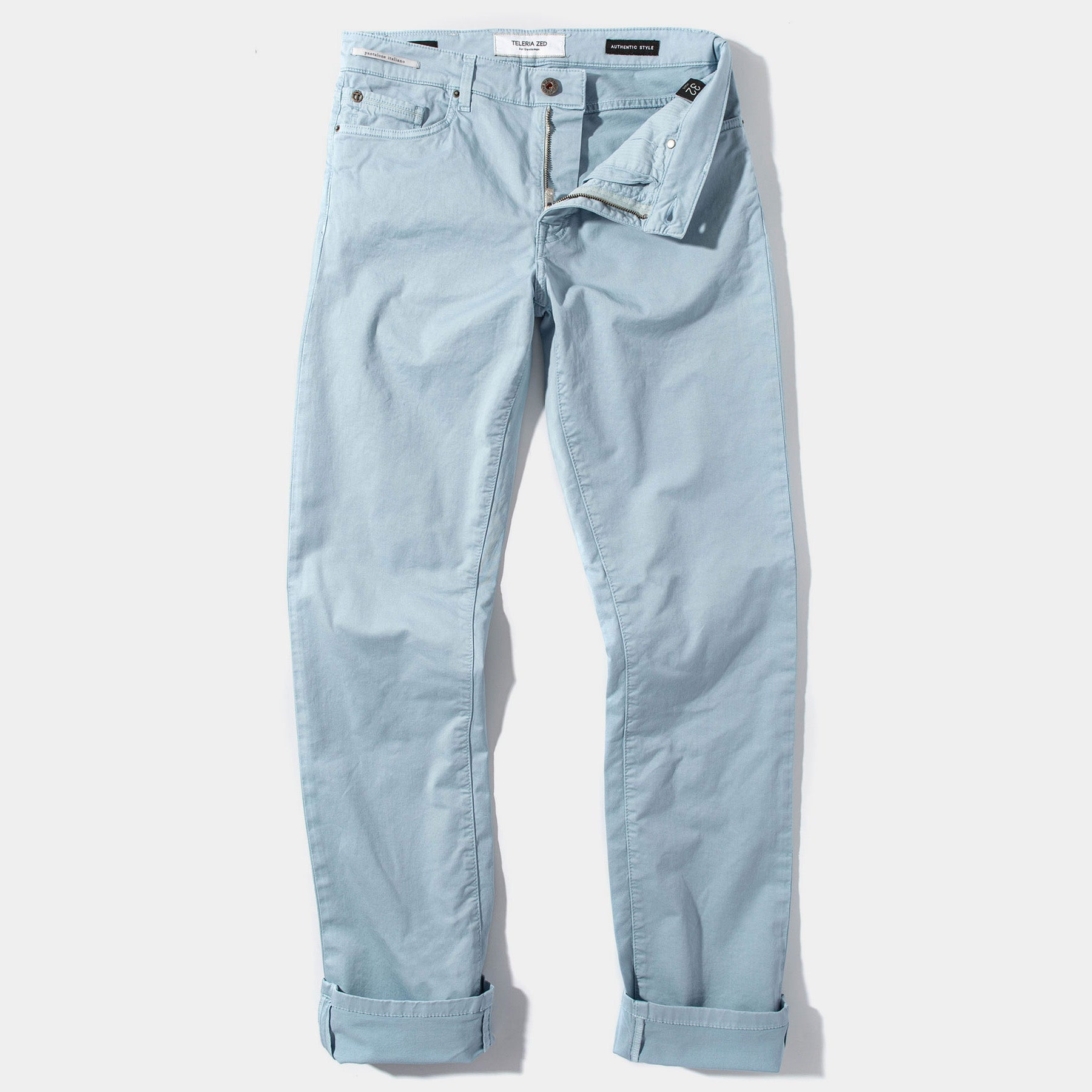 Summit 5-Pocket Cotton Twill In Blue Ice | Mens - Pants - 5 Pocket | Teleria Zed