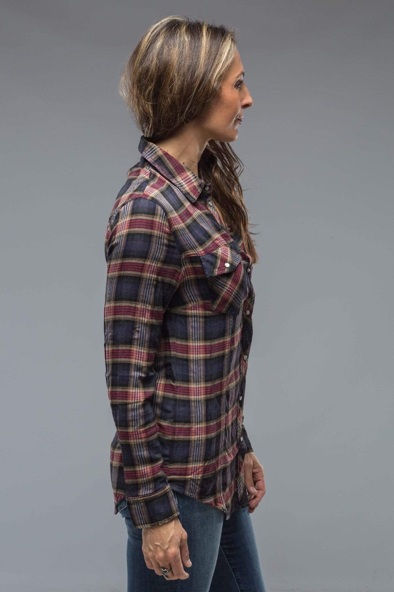 Fitted Tartan Snap Shirt - AXEL'S