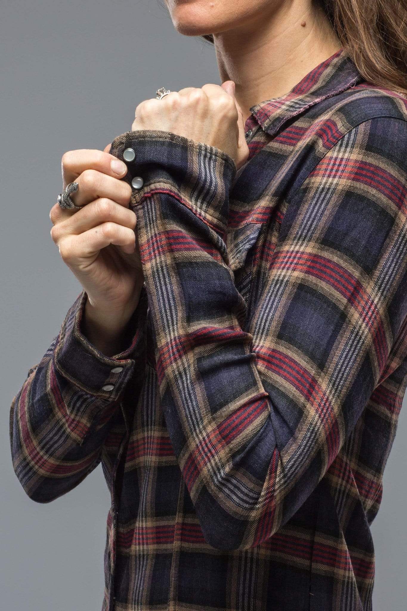 Fitted Tartan Snap Shirt - AXEL'S