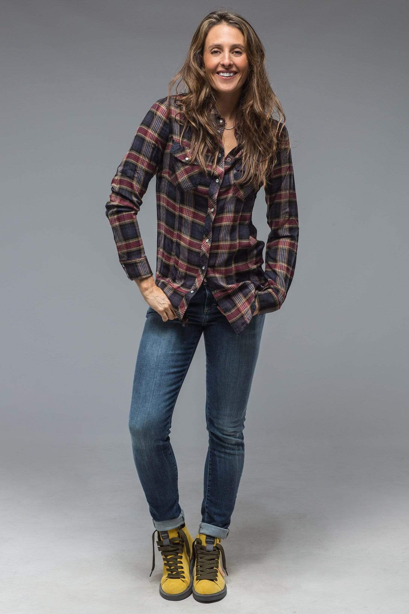 Fitted Tartan Snap Shirt - AXEL'S