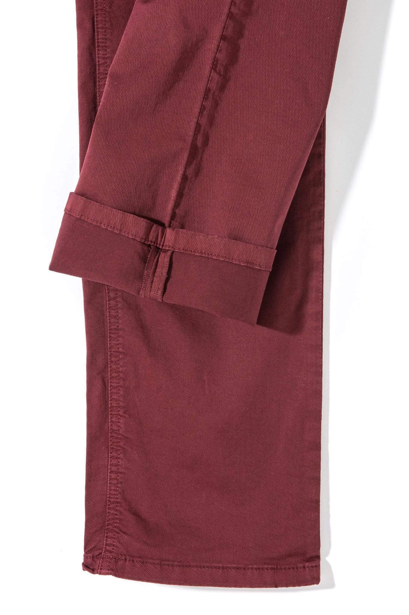 Fowler Ultralight Performance Pant In Bordeaux | Mens - Pants - 5 Pocket | Teleria Zed