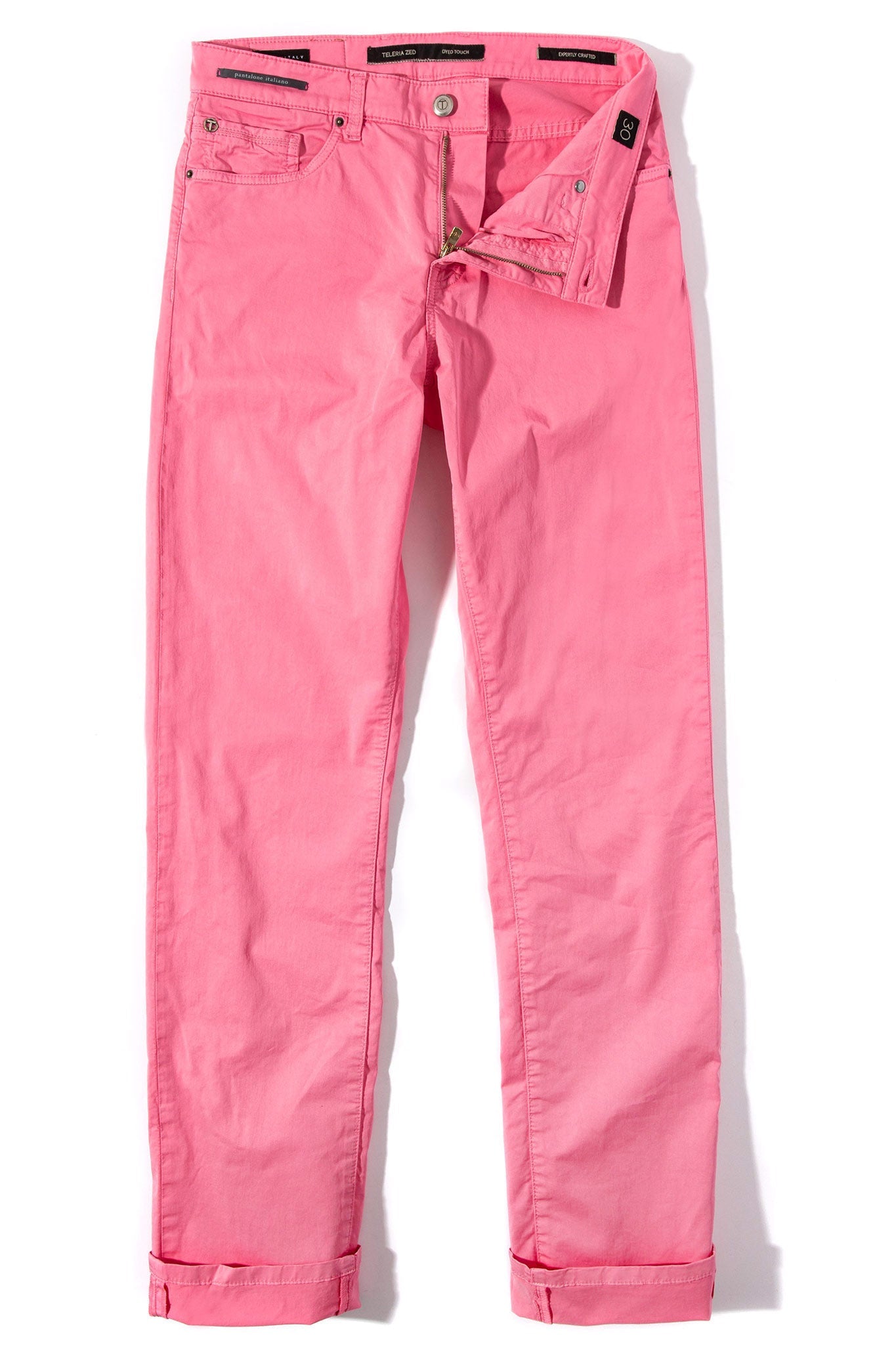 Teleria Zed Fowler Ultralight Performance Pant In Pink Mens - Pants - 5 Pocket