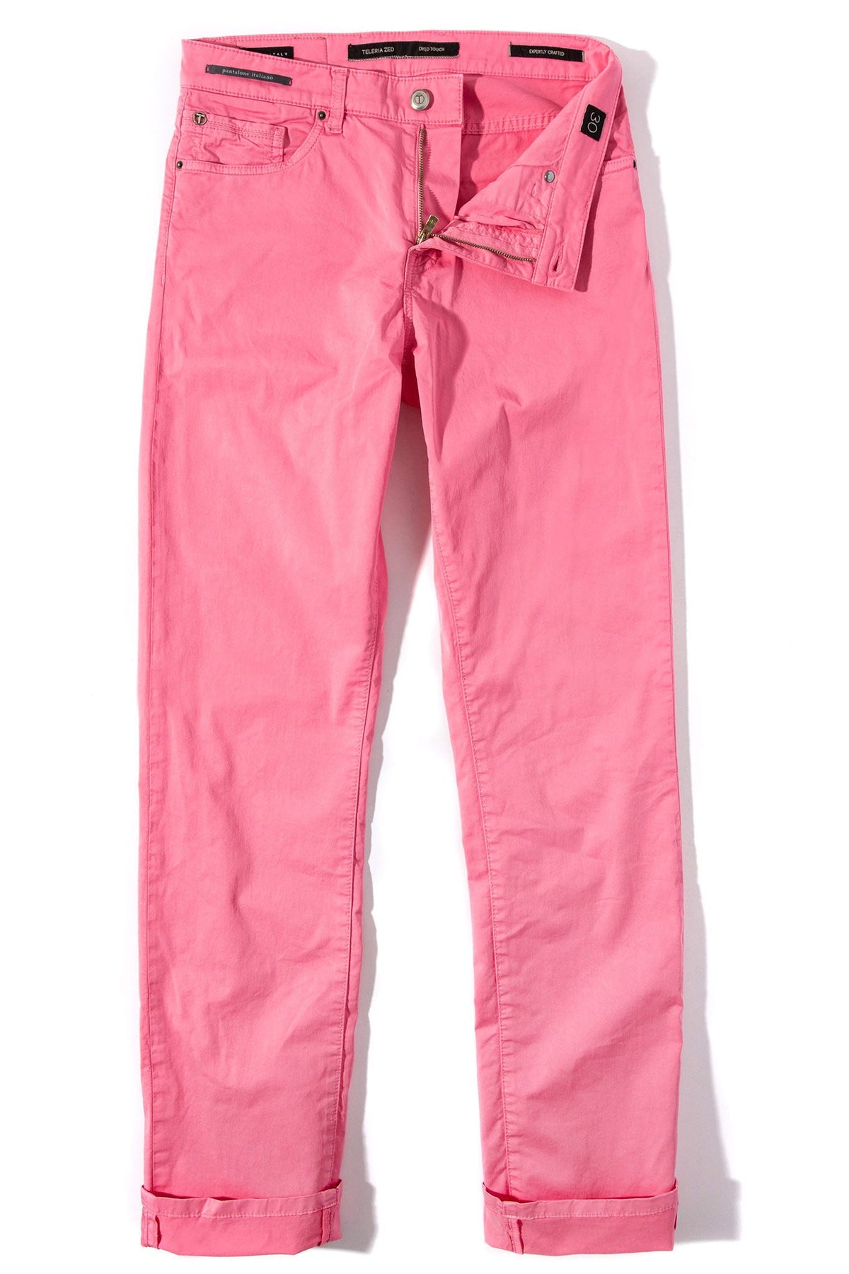 Teleria Zed | Fowler Ultralight Performance Pant In Pink | Mens - Pants - 5 Pocket