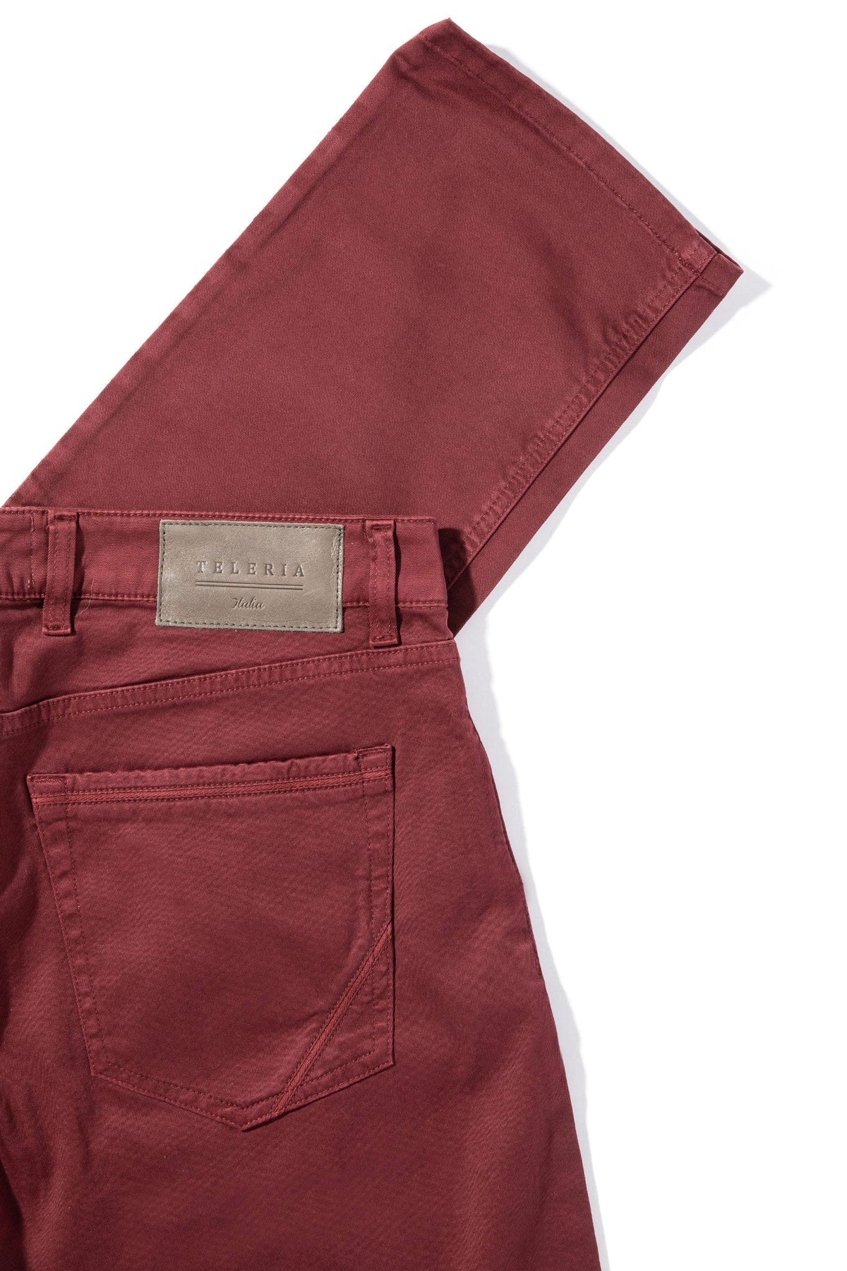 Teleria Zed | Gunnison 5 Pocket In Bordeaux | Mens - Pants - 5 Pocket
