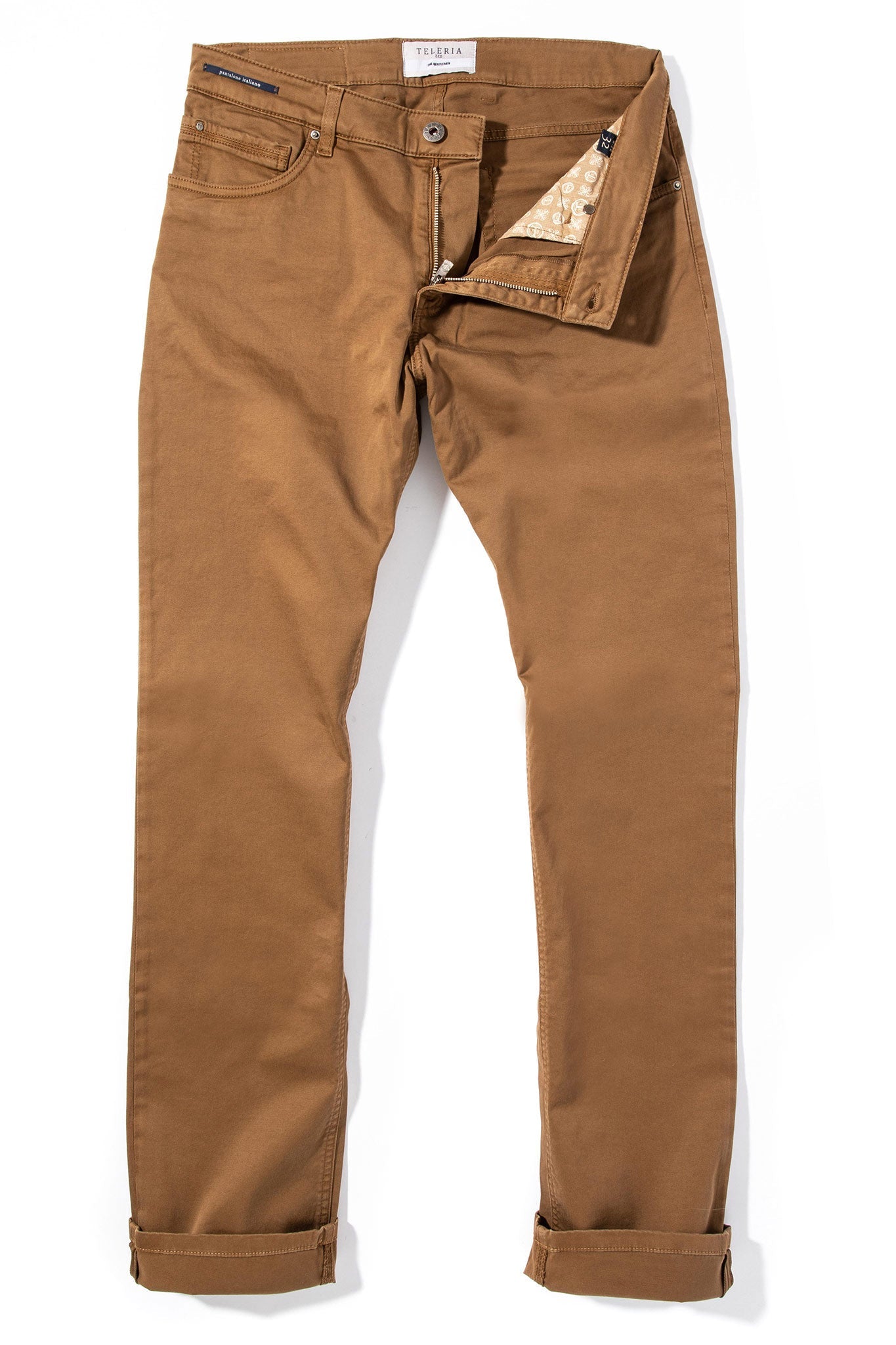 Teleria Zed | Gunnison 5 Pocket In Cammello | Mens - Pants - 5 Pocket