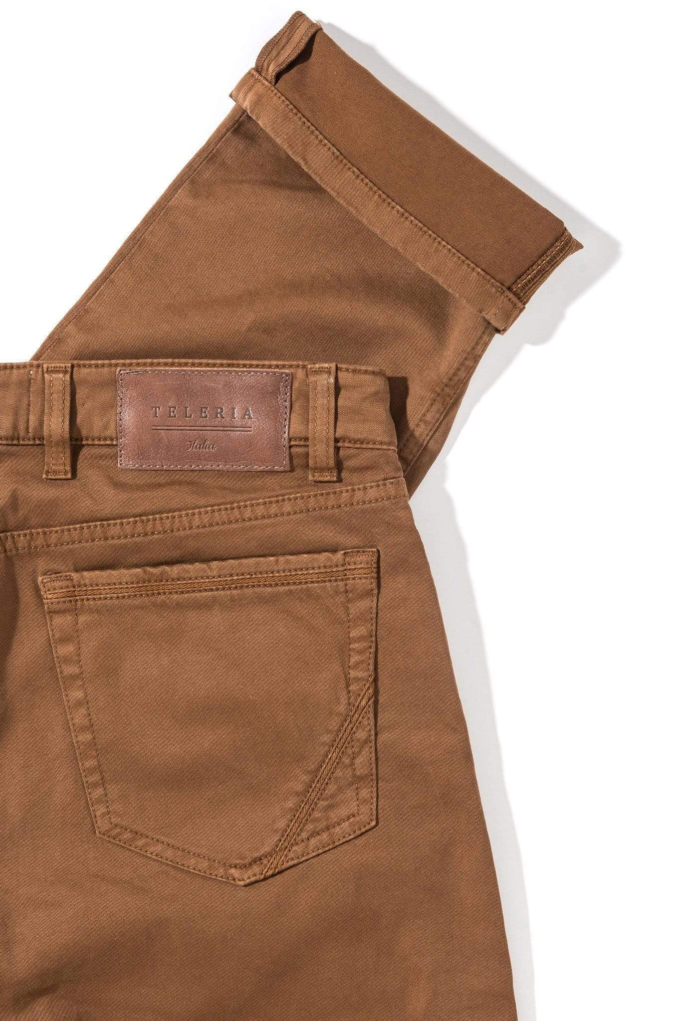 Teleria Zed Gunnison 5 Pocket Twill In Ruggine Mens - Pants - 5 Pocket