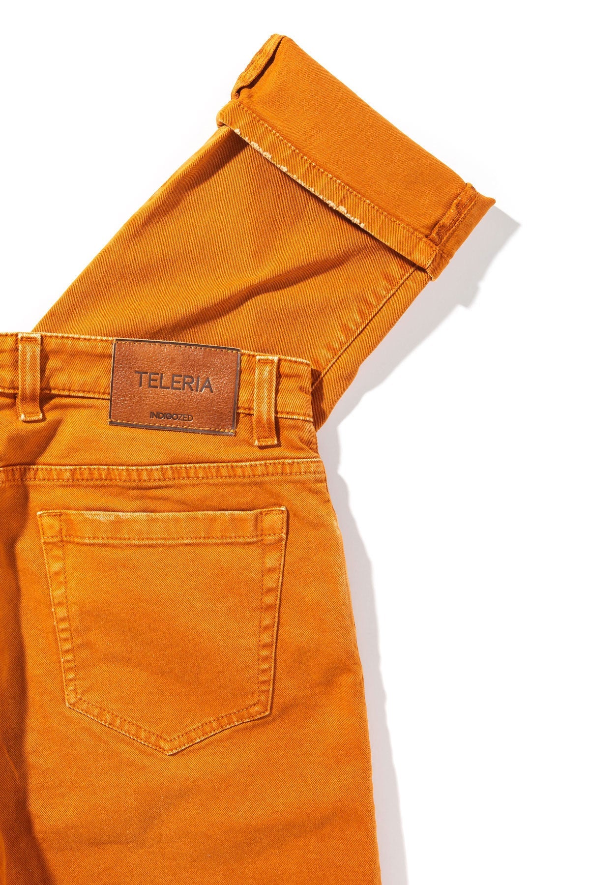 Teleria Zed Jackson 5-Pocket Cotton Twill In Papaya Mens - Pants - 5 Pocket