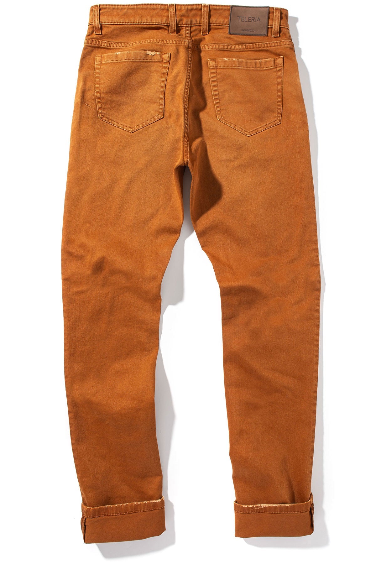 Teleria Zed Jackson 5-Pocket Cotton Twill In Ruggine Mens - Pants - 5 Pocket