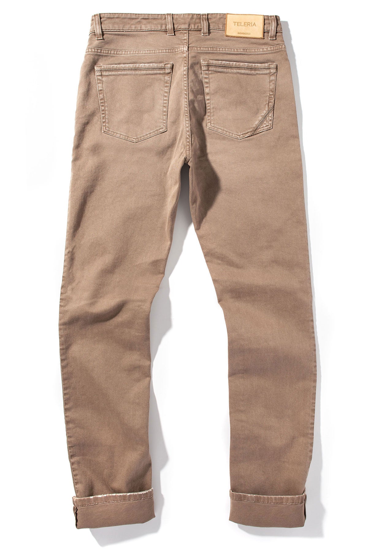 Teleria Zed | Jackson 5-Pocket Cotton Twill In Tortora | Mens - Pants - 5 Pocket