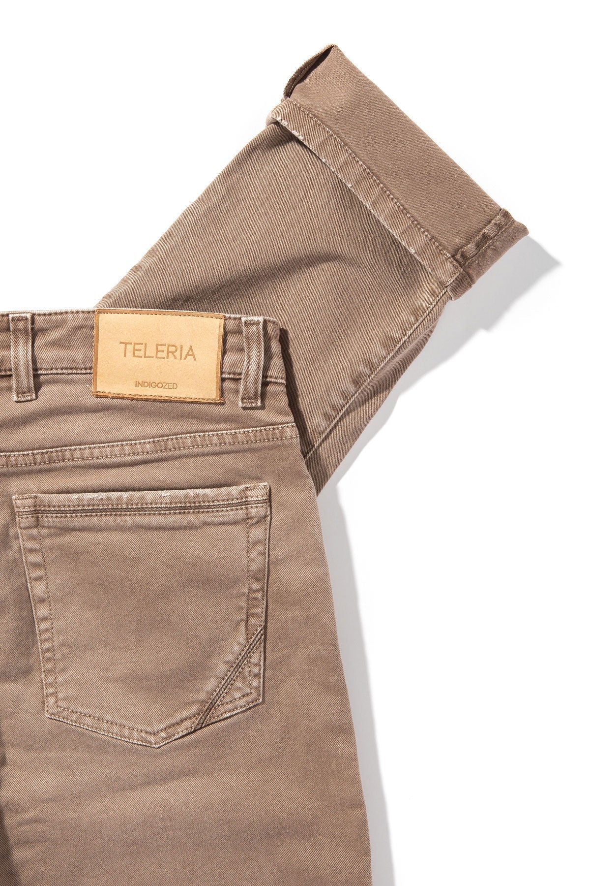 Teleria Zed | Jackson 5-Pocket Cotton Twill In Tortora | Mens - Pants - 5 Pocket