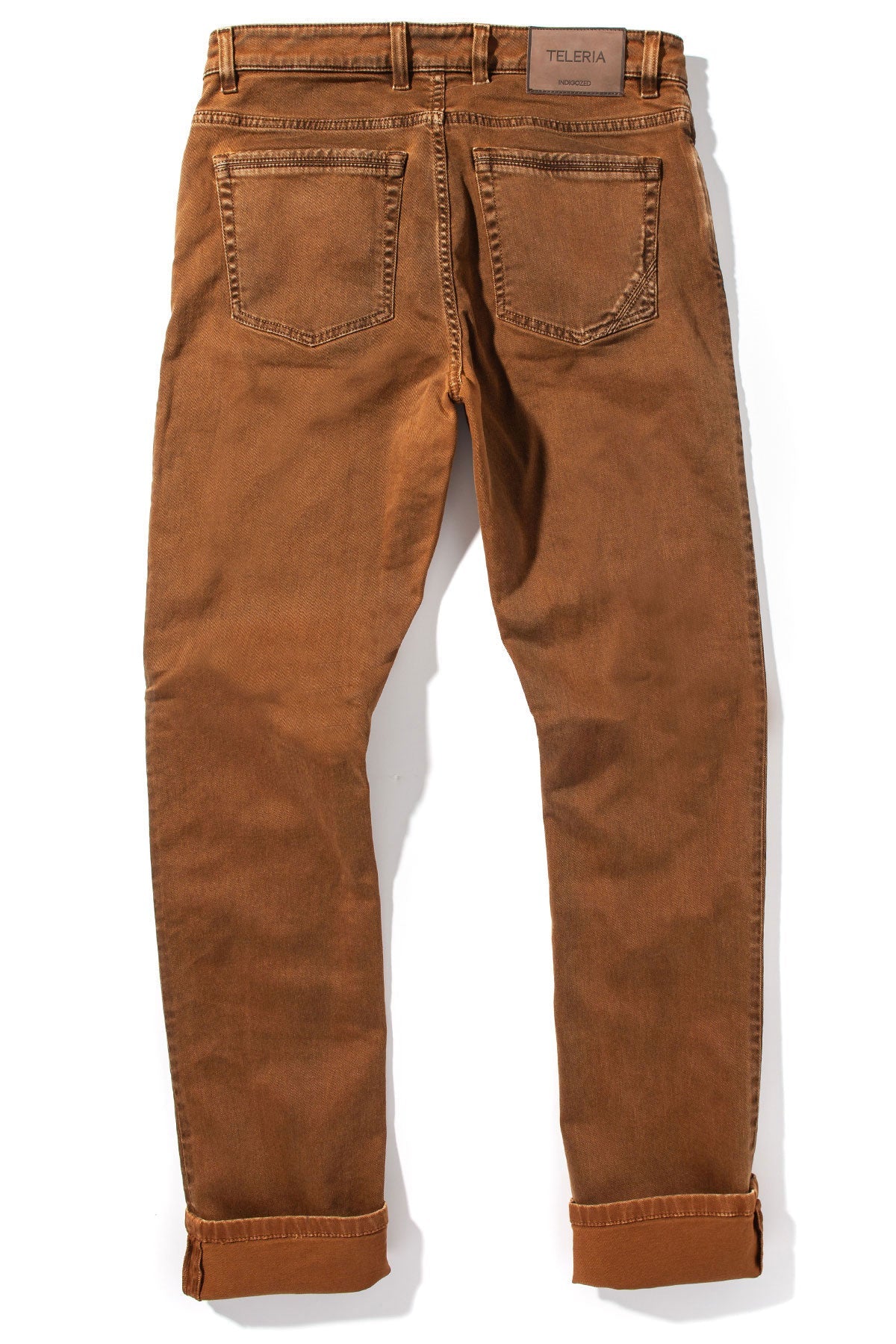 Teleria Zed | Jackson Slim Cotton Twill In Ruggine | Mens - Pants - 5 Pocket
