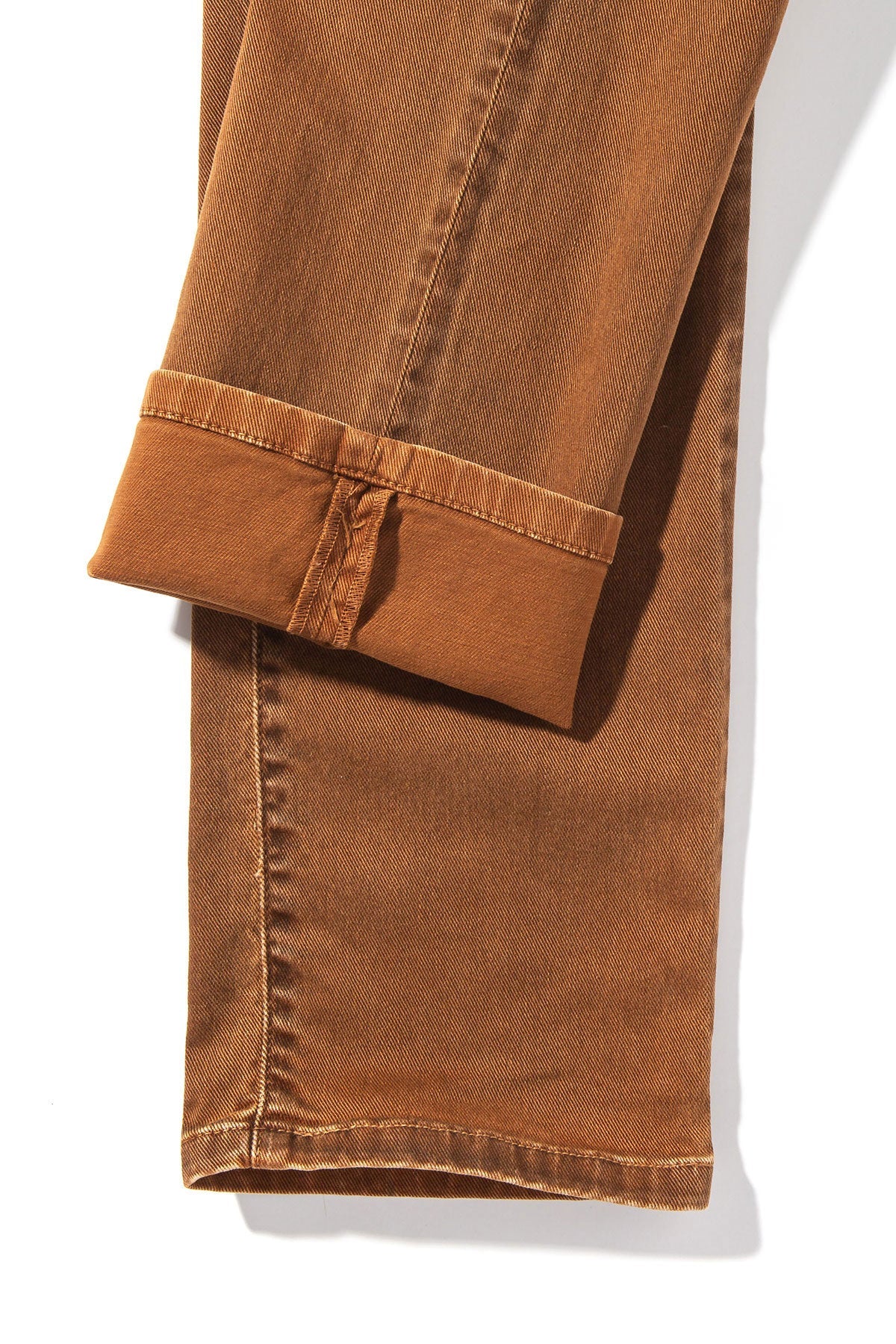 Teleria Zed | Jackson Slim Cotton Twill In Ruggine | Mens - Pants - 5 Pocket