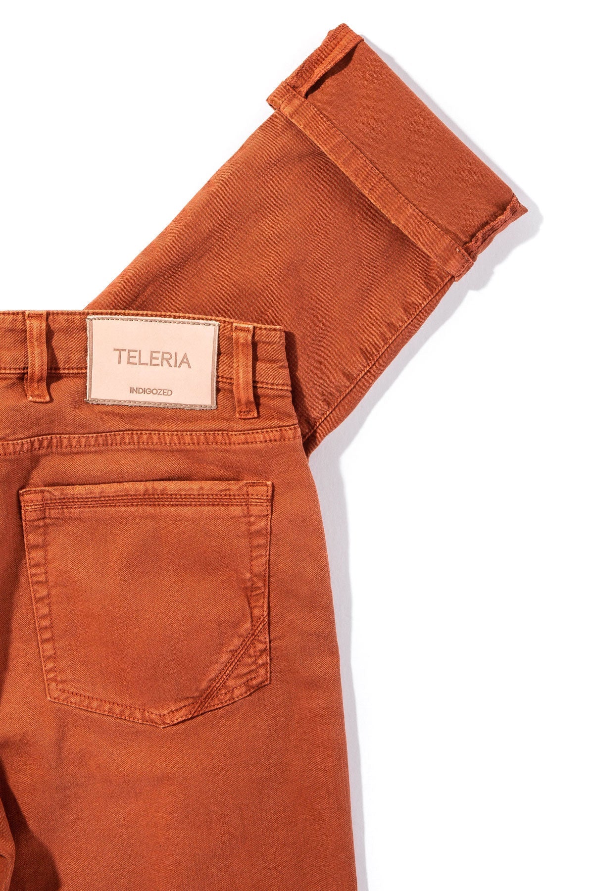 Teleria Zed Ouray 5-Pocket Stretch Twill in Coccio Mens - Pants - 5 Pocket