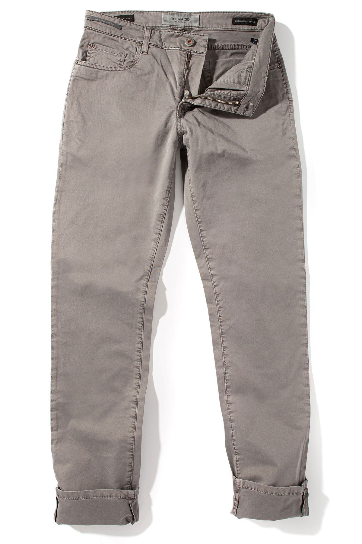 Summit 5-Pocket Cotton Twill In Grigio | Mens - Pants - 5 Pocket | Teleria Zed