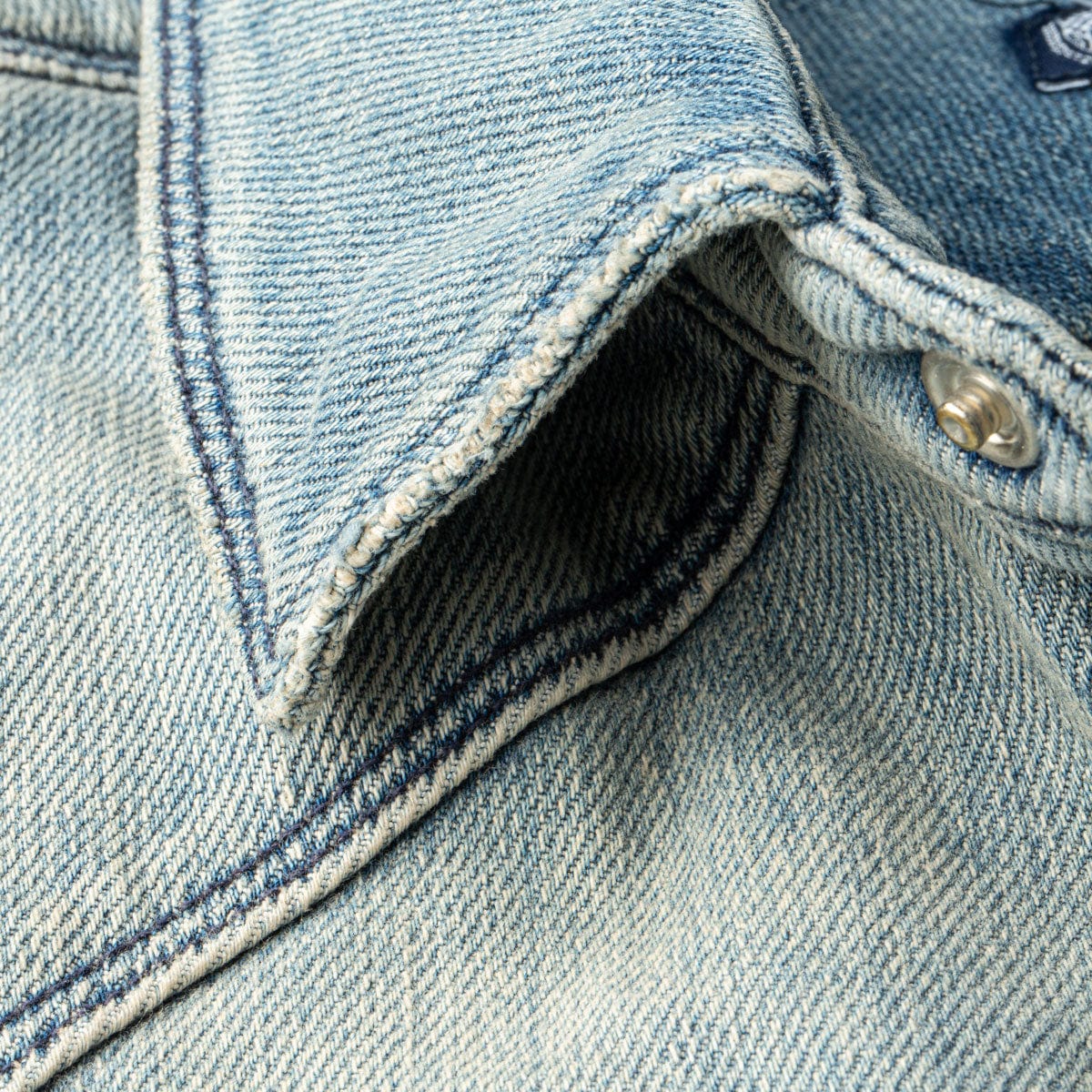 Roper Western Snap Shirt in Mid Blue - AXEL'S