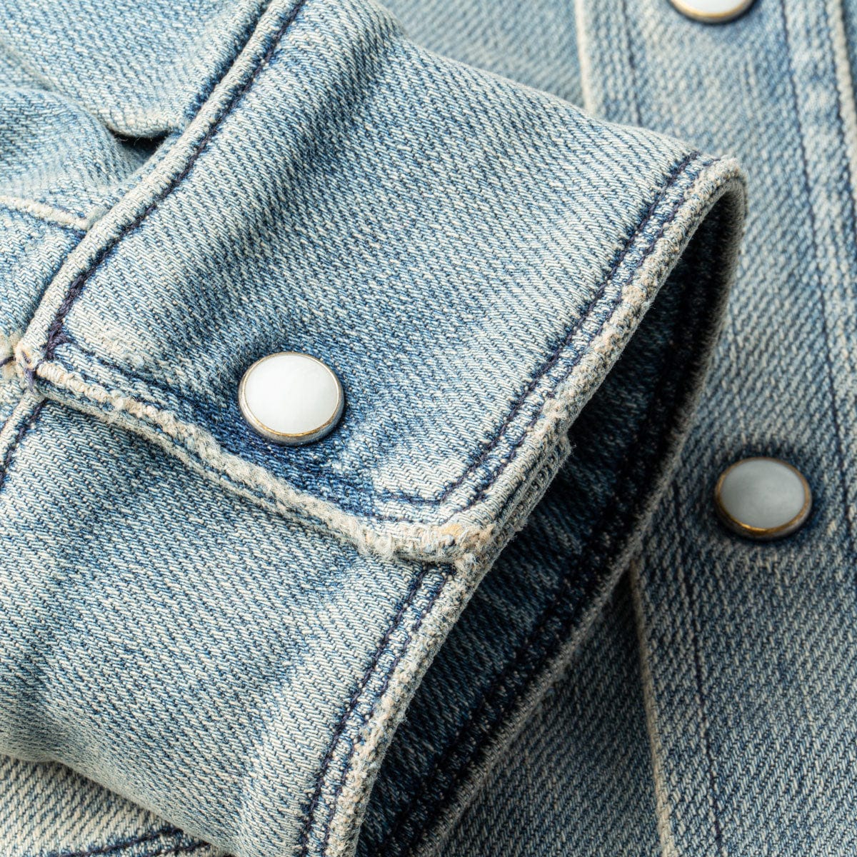 Roper Western Snap Shirt in Mid Blue - AXEL'S