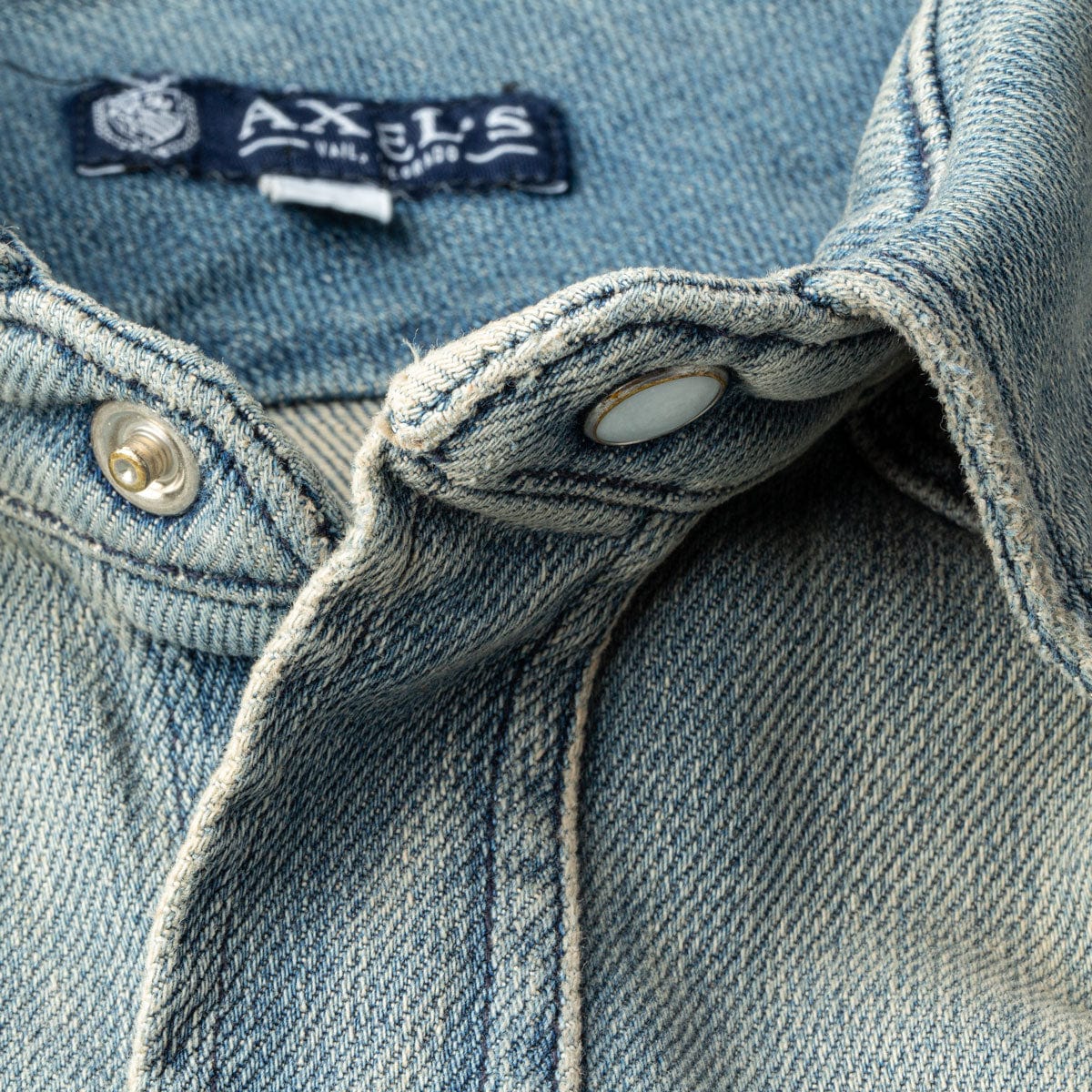 Roper Western Snap Shirt in Mid Blue - AXEL'S