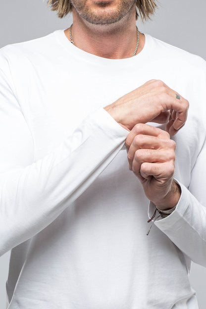 Brea LS Crew in White | Mens - Shirts - T-Shirts | Georg Roth