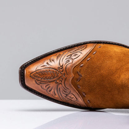 Buckskin Suede Boots | Mens - Cowboy Boots | Stallion Boots