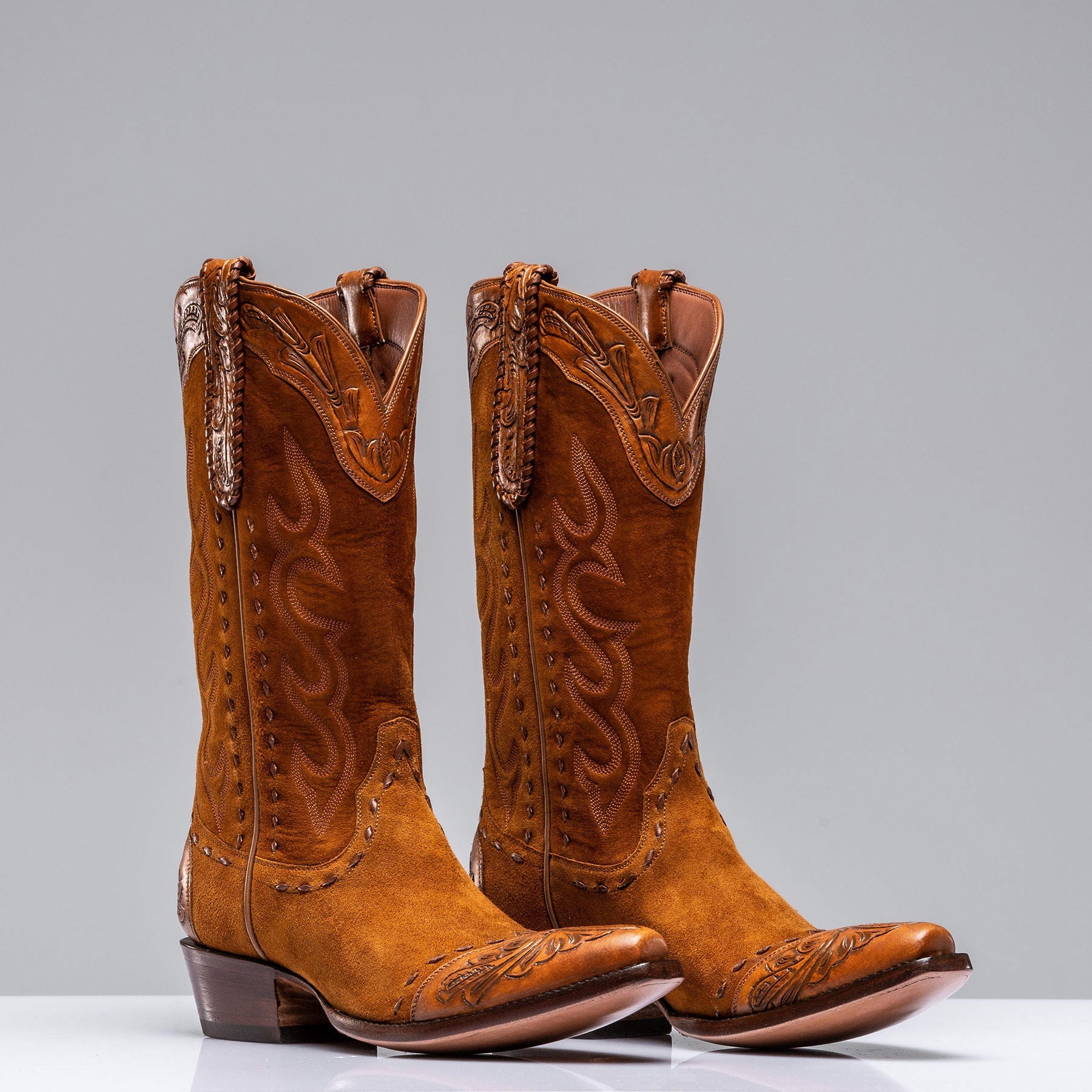 Buckskin Suede Boots | Mens - Cowboy Boots | Stallion Boots