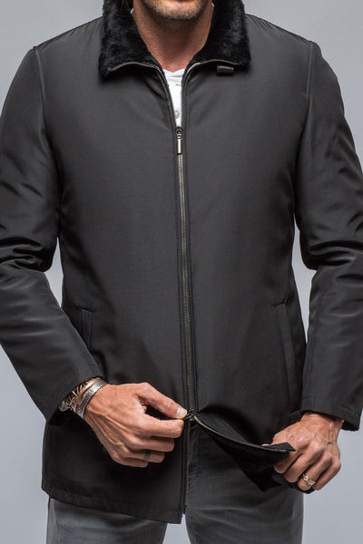 Carlton Shearling Technical Overcoat | Samples - Mens - Outerwear - Shearling | DiBello