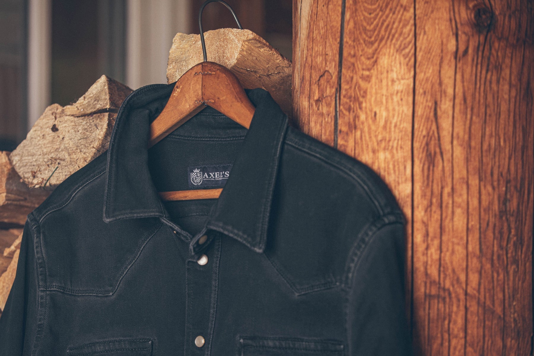 Roper Over-Dyed Western Snap Shirt In Nero - AXEL'S